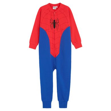 Cool Club, Pijama-salopeta pentru baieti, bluemarin-rosu, imprimeu Spider-Man