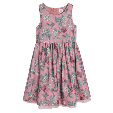 Cool Club, Rochie fara maneci pentru fete, roz, imprimeu flori