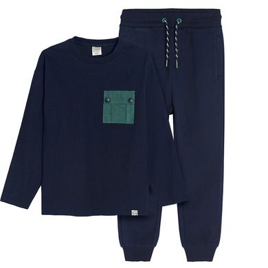 Cool Club, Set pentru baieti, Bluza cu maneca lunga, Pantaloni trening, bleumarin