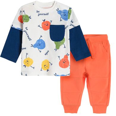 Cool Club, Set pentru baieti, Bluza cu maneca lunga, Pantaloni trening, mix de culori