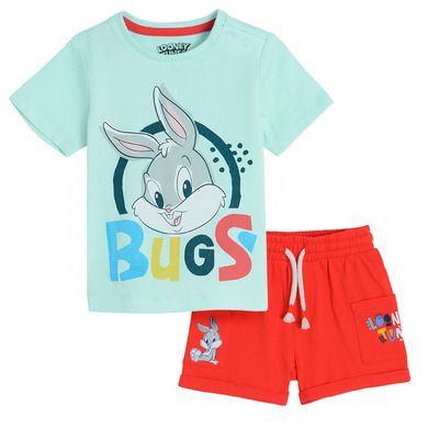 Cool Club, Set pentru baieti, Tricou, Pantaloni scurti, mix, imprimeu Looney Tunes