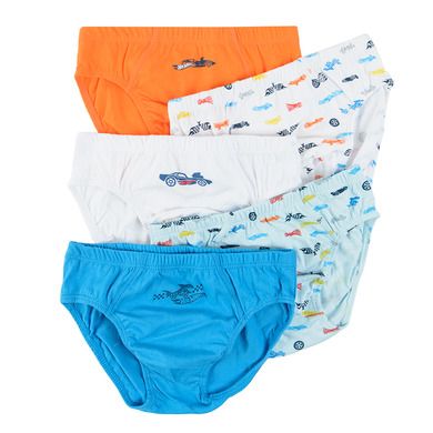 Cool Club, Slipi pentru baieti, mix de culori, imprimeu Hot Wheels, set 5 buc.