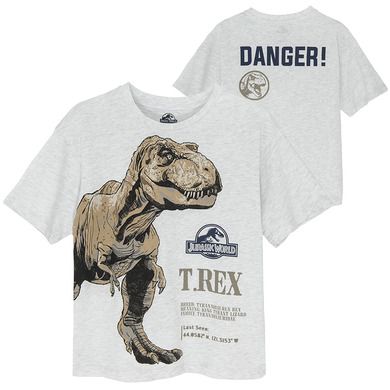 Cool Club, Tricou pentru baieti, bej melanj, imprimeu Jurassic World