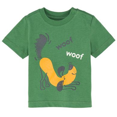 Cool Club, Tricou pentru baieti, verde, imprimeu catel