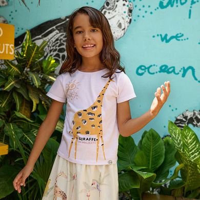 Cool Club, Tricou pentru fete, alb