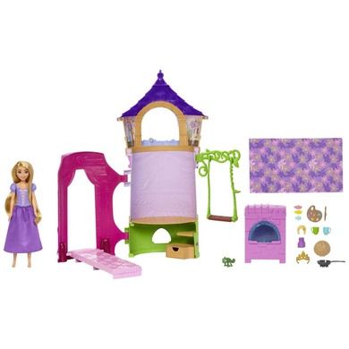 Disney Princess, Turnul Rapunzel, set de joaca cu papusa si accesorii