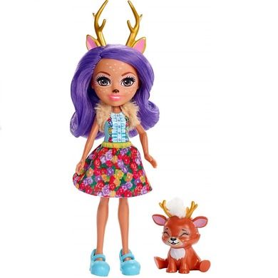 Enchantimals, Danessa Deer si figurina, papusa cu accesorii