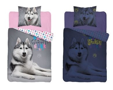 Friends, set lenjerie de pat single fluo, 140-200 cm