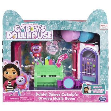 Gabby's Dollhouse, Gabby, Camera de muzica, set de joaca cu figurina si accesor