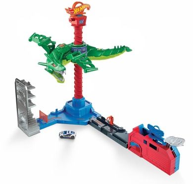 Hot Wheels City, Air Attack Dragon, set de joaca cu masina