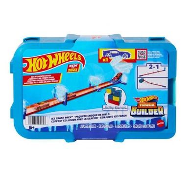 Hot Wheels, Track Builder, Ice Crash Pack, set de joaca