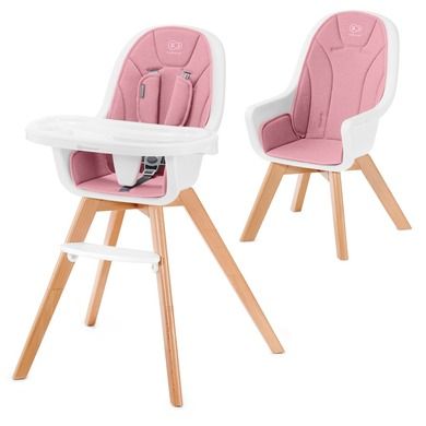 Kinderkraft, Tixi, scaun de masa 2in1, roz