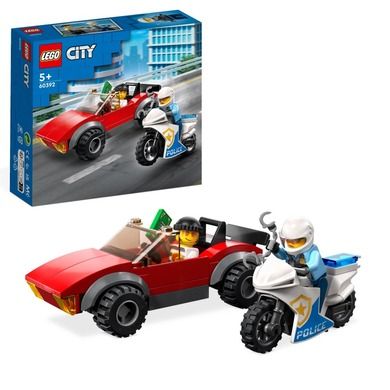 LEGO City, Politist pe motocicleta in urmarirea unei masini, 60392