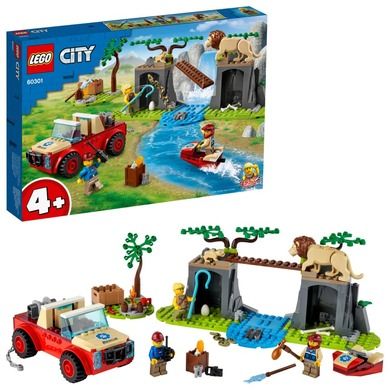 LEGO City Stunt, Masina de teren pentru salvarea animalelor salbatice, 60301