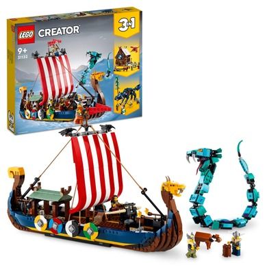 LEGO Creator, Corabia vikinga si sarpele din Midgard, 31132