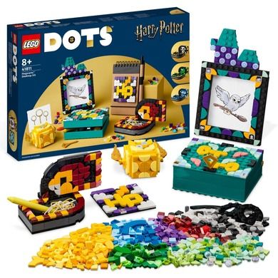 LEGO DOTS, Kit pentru desktop Hogwarts, 41811