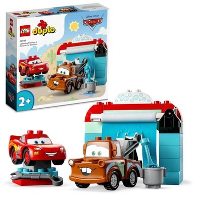 LEGO DUPLO, Masini de la Disney si Pixar Distractie la spalatorie cu Fulger McQueen si Bucsa, 10996
