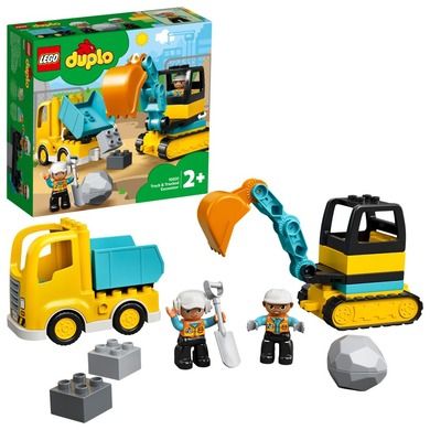 LEGO DUPLO Town, Camion si excavator pe senile, 10931