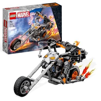 LEGO Marvel, Robot si motocicleta Calaretul fantoma, 76245