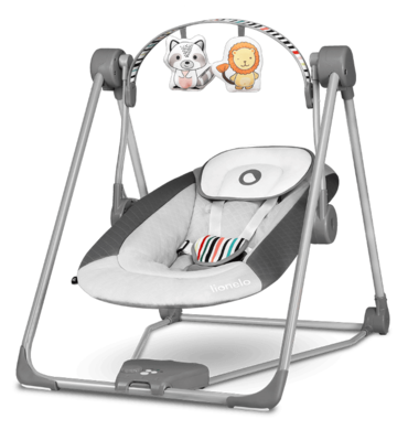 Lionelo, Otto, sezlong balansoar, Grey