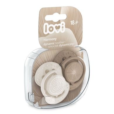 LOVI, Suzeta dinamica silicon Harmony Girl, 18m+, 2 buc.