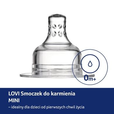 LOVI, Tetina Dinamica mini, 0 m+, 2 buc