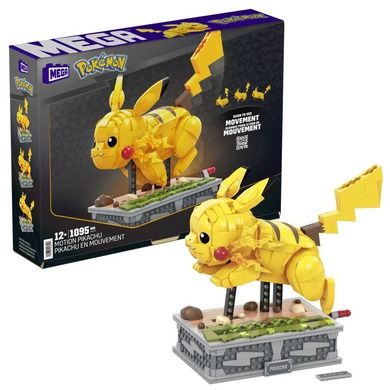 MEGA Pokemon, Pikachu, set de constructie, 1095 piese