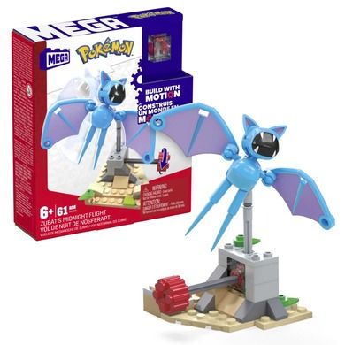 MEGA Pokemon, Zubat, set de constructie, 61 piese