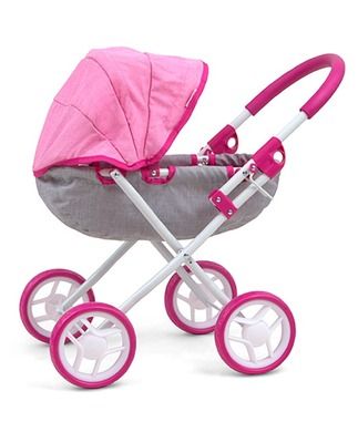 Milly Mally, carucior pentru papusi, Dori Prestige Roz