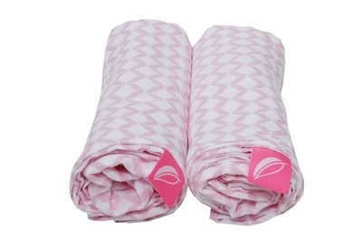Motherhood, Paturici de flanela Premium 80-120 cm, 2 buc., Pink Classics
