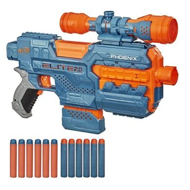 Nerf Elite 2.0 Phoenix, blaster si 12 proiectile