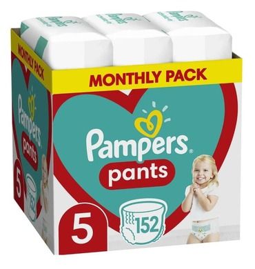 Pampers Pants, scutece-chilotel marimea 5, 12-17 kg, 152 buc.
