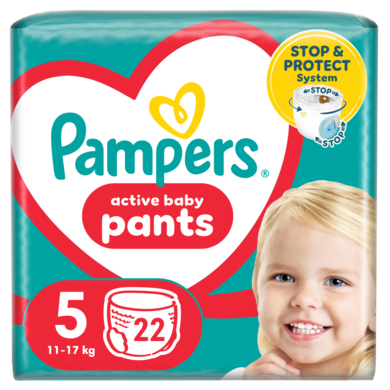 Pampers Pants, scutece-chilotel marimea 5, 12-17 kg, 22 buc.