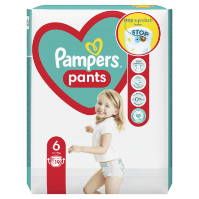Pampers Pants, scutece-chilotel marimea 6, 19, 14-19 kg, 19 buc.
