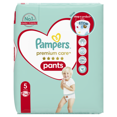Pampers Premium Care Pants, scutece-chilotel marimea 5, 12-17 kg, 34 buc.