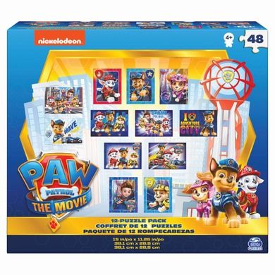 Paw Patrol, puzzle 12in1
