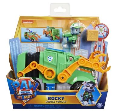 Paw Patrol, Rocky, vehicul cu figurina deluxe