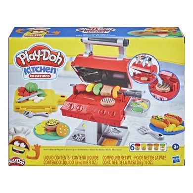 Play-Doh, Grill'N'Stamp, 6 cutii, set creativ