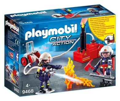 Playmobil, City Action, Pompierii si pompa de apa, 9468