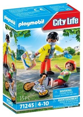 Playmobil, City Life, Paramedic cu pacient, 71245