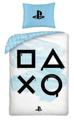 PlayStation, set lenjerie de pat single, 140-200 cm + 70-90 cm