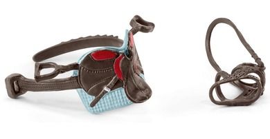 Schleich, Horse Club, Hannah si Cayenn, sa cu capastru pentru cal, accesorii, 42489