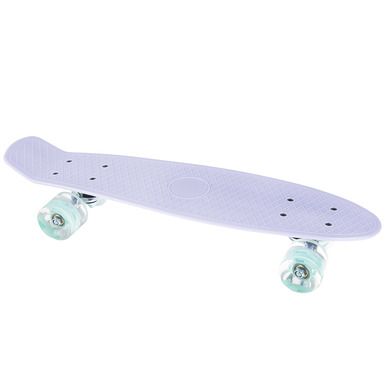 Smiki, placa skateboard tip fish cu roti LED, lila