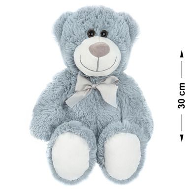 Smiki, Ursulet, jucarie de plus, gri, 30 cm