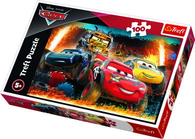 Trefl, Cars 3, Cursa extrema, puzzle, 100 piese