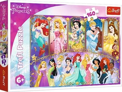 Trefl, Printese Disney, Portretele printeselor, puzzle, 160 piese