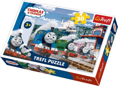 Trefl, Thomas & Friends, Cursa feroviara, puzzle, 30 piese