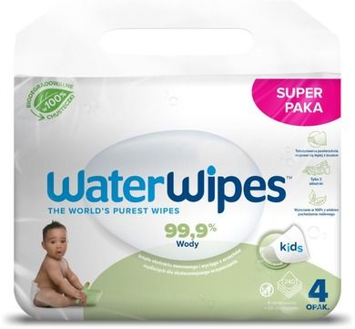 WaterWipes, BIO, Soapberry, servetele umede cu apa, 4-60 buc.