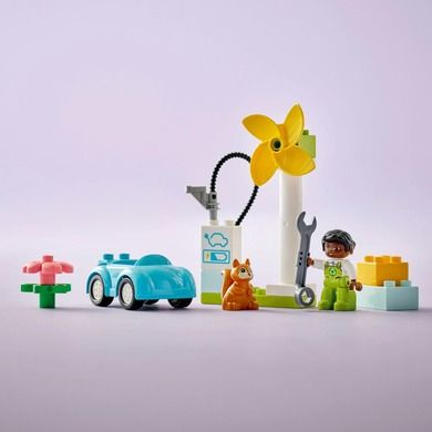 LEGO DUPLO, Orasul meu Turbina eoliana si masina electrica, 10985