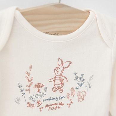 Cool Club, Body cu maneca lunga pentru fete, mix, imprimeu Winnie the Pooh, set 5 buc.
